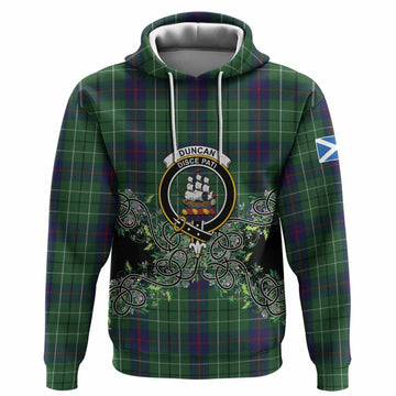 Duncan Tartan Hoodie Thistle Scottish Spirit