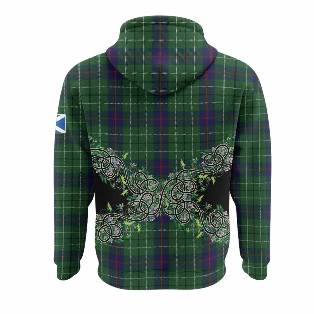 Duncan Tartan Hoodie Thistle Scottish Spirit