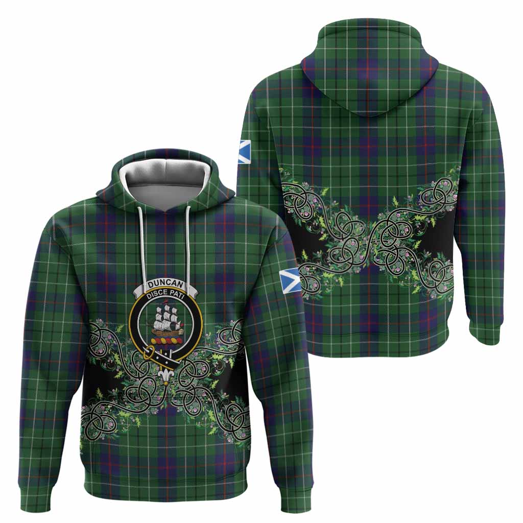 Duncan Tartan Hoodie Thistle Scottish Spirit