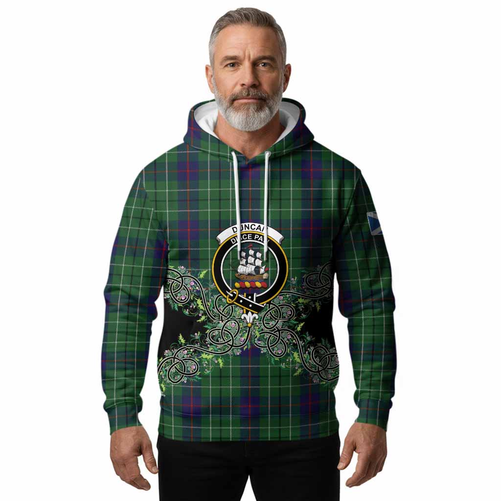 Duncan Tartan Hoodie Thistle Scottish Spirit