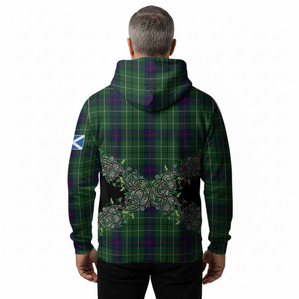 Duncan Tartan Hoodie Thistle Scottish Spirit
