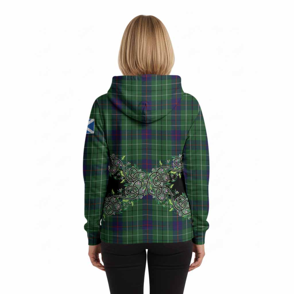 Duncan Tartan Hoodie Thistle Scottish Spirit