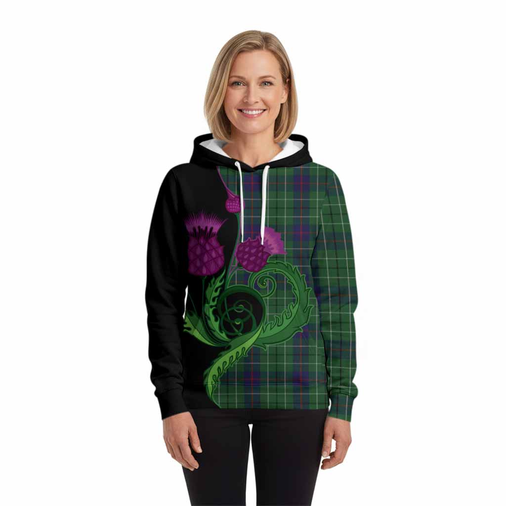 Duncan Tartan Hoodie Traditional Scottish Thistle
