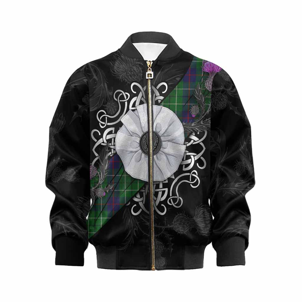 Duncan Tartan Kid Bomber Jacket Jacobite White Rose Kid XS - Tartan Vibes Clothing