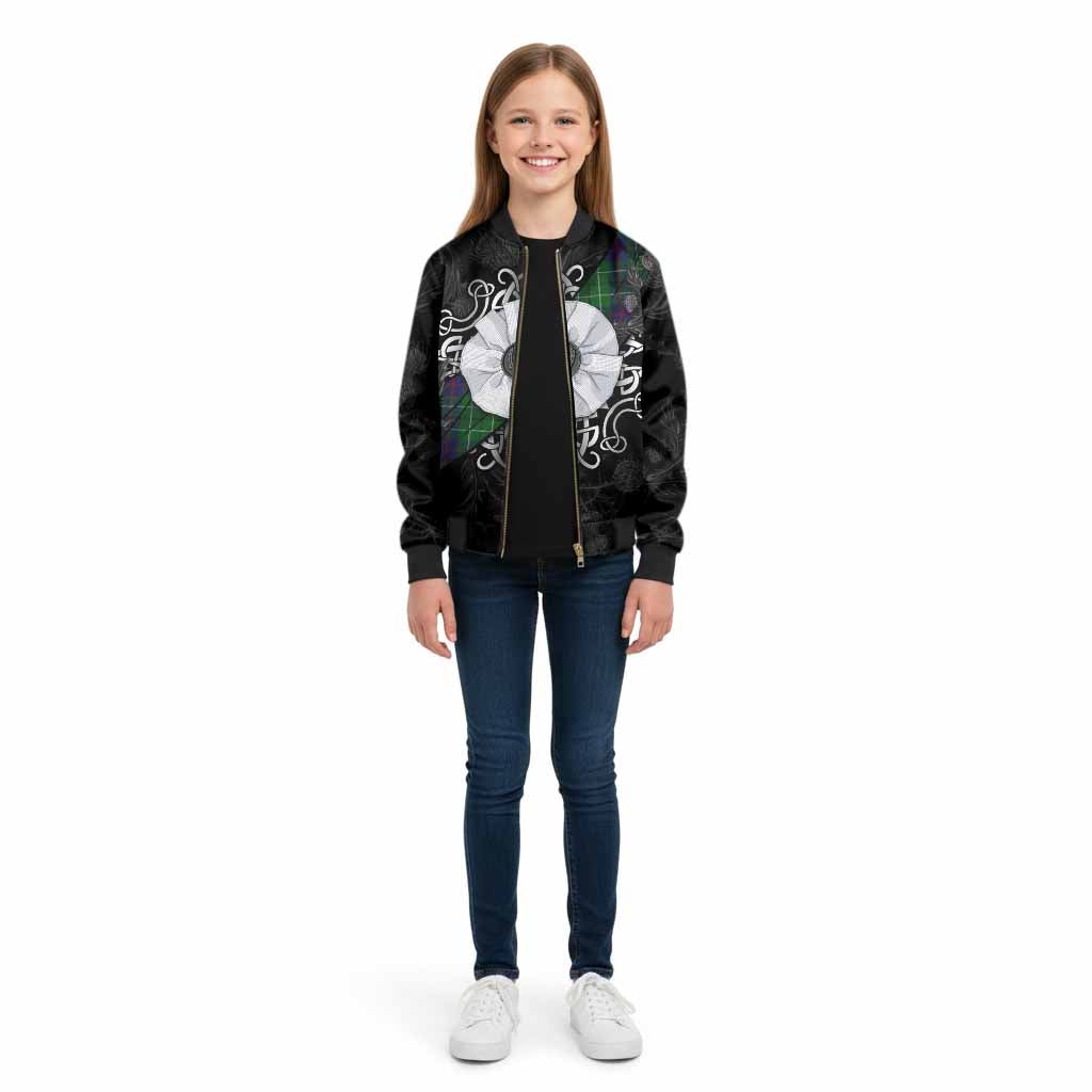 Duncan Tartan Kid Bomber Jacket Jacobite White Rose - Tartan Vibes Clothing
