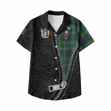 Duncan Tartan Kid Hawaiian Shirt New Zealand Pattern Unique Zipper Stylized