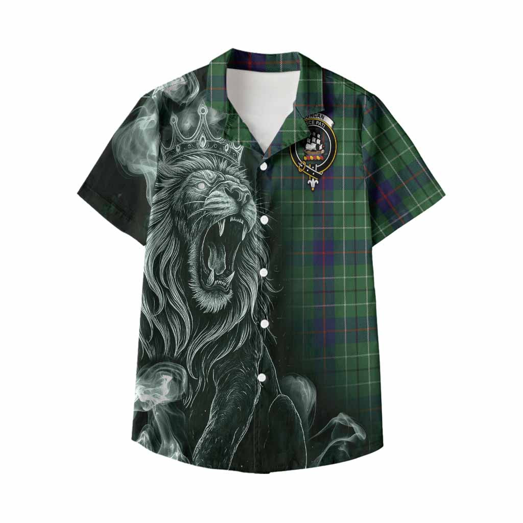 Duncan Tartan Kid Hawaiian Shirt Roaring Lion Heritage
