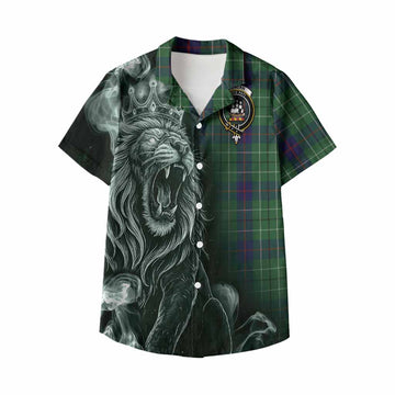 Duncan Tartan Kid Hawaiian Shirt Roaring Lion Heritage