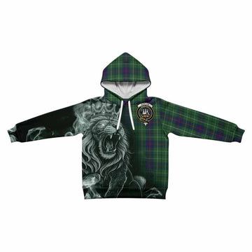 Duncan Tartan Kid Hoodie Roaring Lion Heritage