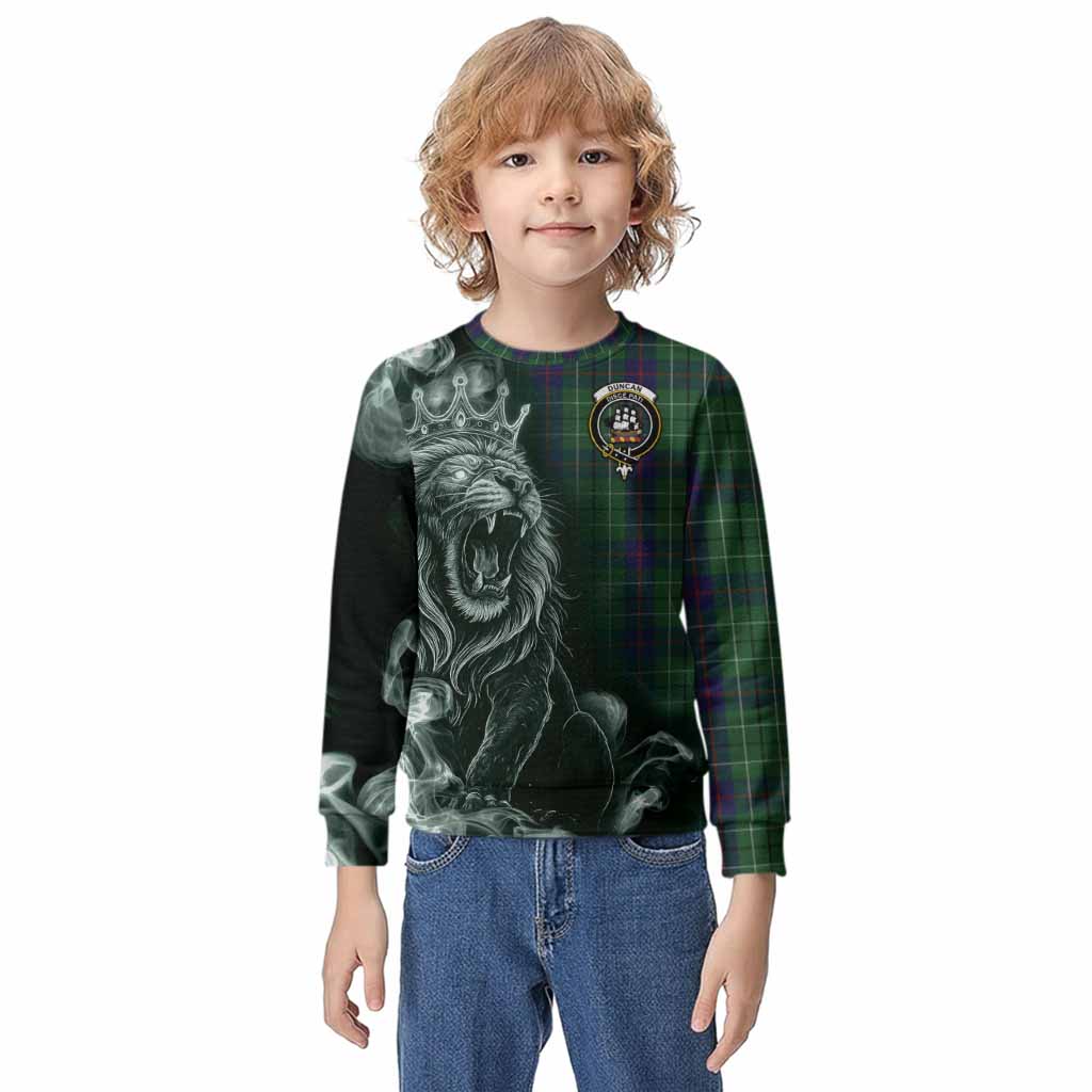 Duncan Tartan Kid Knitted Sweatshirt Roaring Lion Heritage