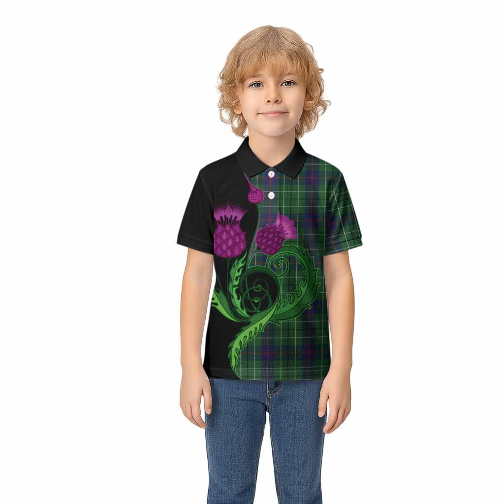 Duncan Tartan Kid Polo Shirt Traditional Scottish Thistle