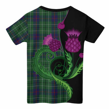 Duncan Tartan Kid T-shirt Traditional Scottish Thistle