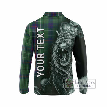 Duncan Tartan Long Sleeve Polo Shirt Roaring Lion Heritage