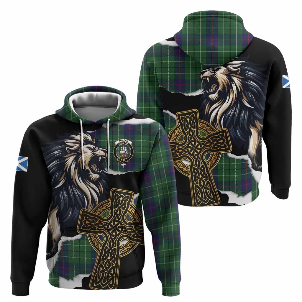 Duncan Tartan Scottish Hoodie Lion Celtic Heritage