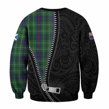 Duncan Tartan Sweatshirt New Zealand Pattern Unique Zipper Stylized