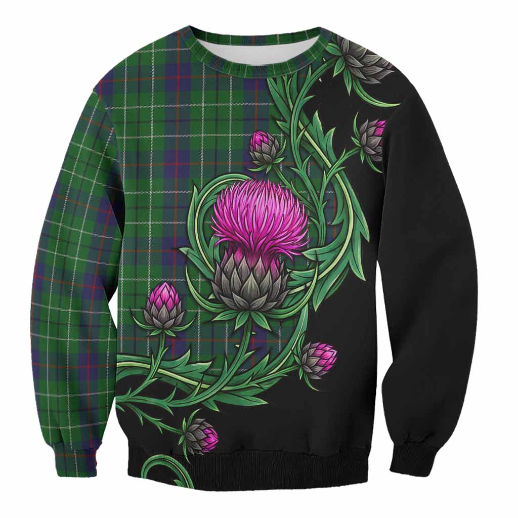 Duncan Tartan Sweatshirt Resilient Scottish Thistle Unisex - Tartan Vibes Clothing