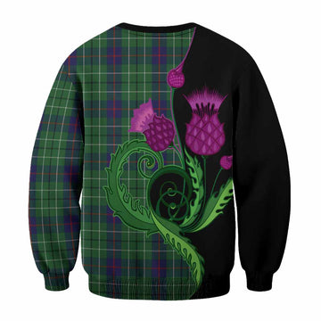 Duncan Tartan Sweatshirt Traditional Scottish Thistle