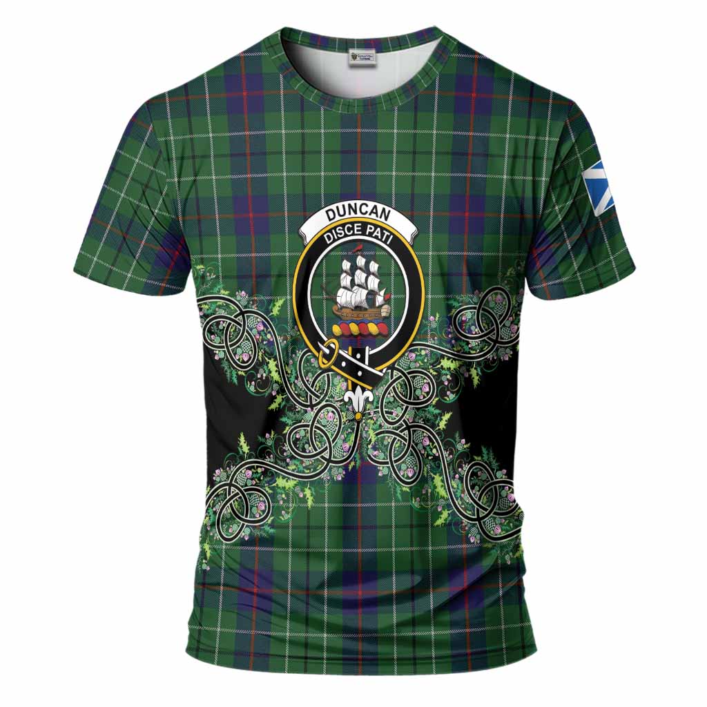 Duncan Tartan T-Shirt Thistle Scottish Spirit