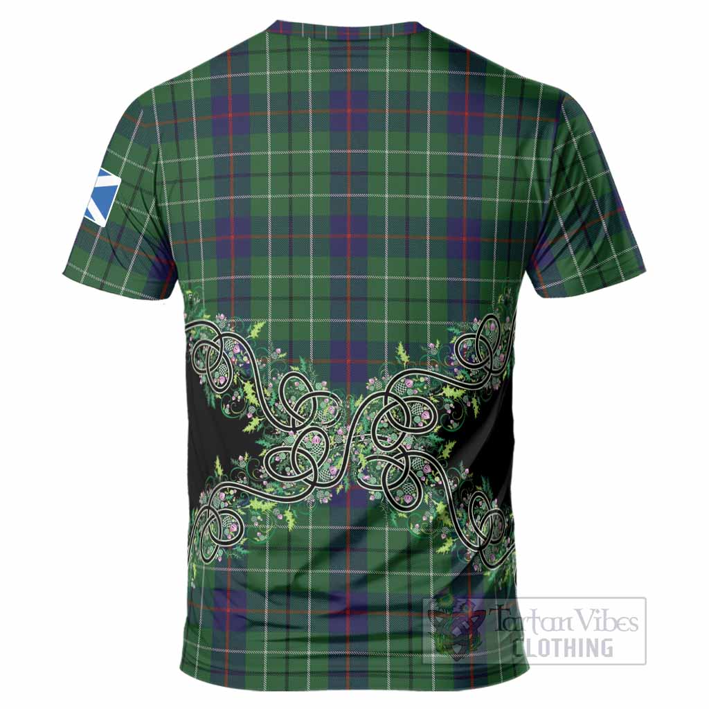 Duncan Tartan T-Shirt Thistle Scottish Spirit