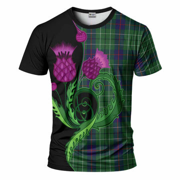Duncan Tartan T-Shirt Traditional Scottish Thistle