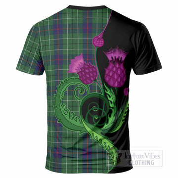 Duncan Tartan T-Shirt Traditional Scottish Thistle
