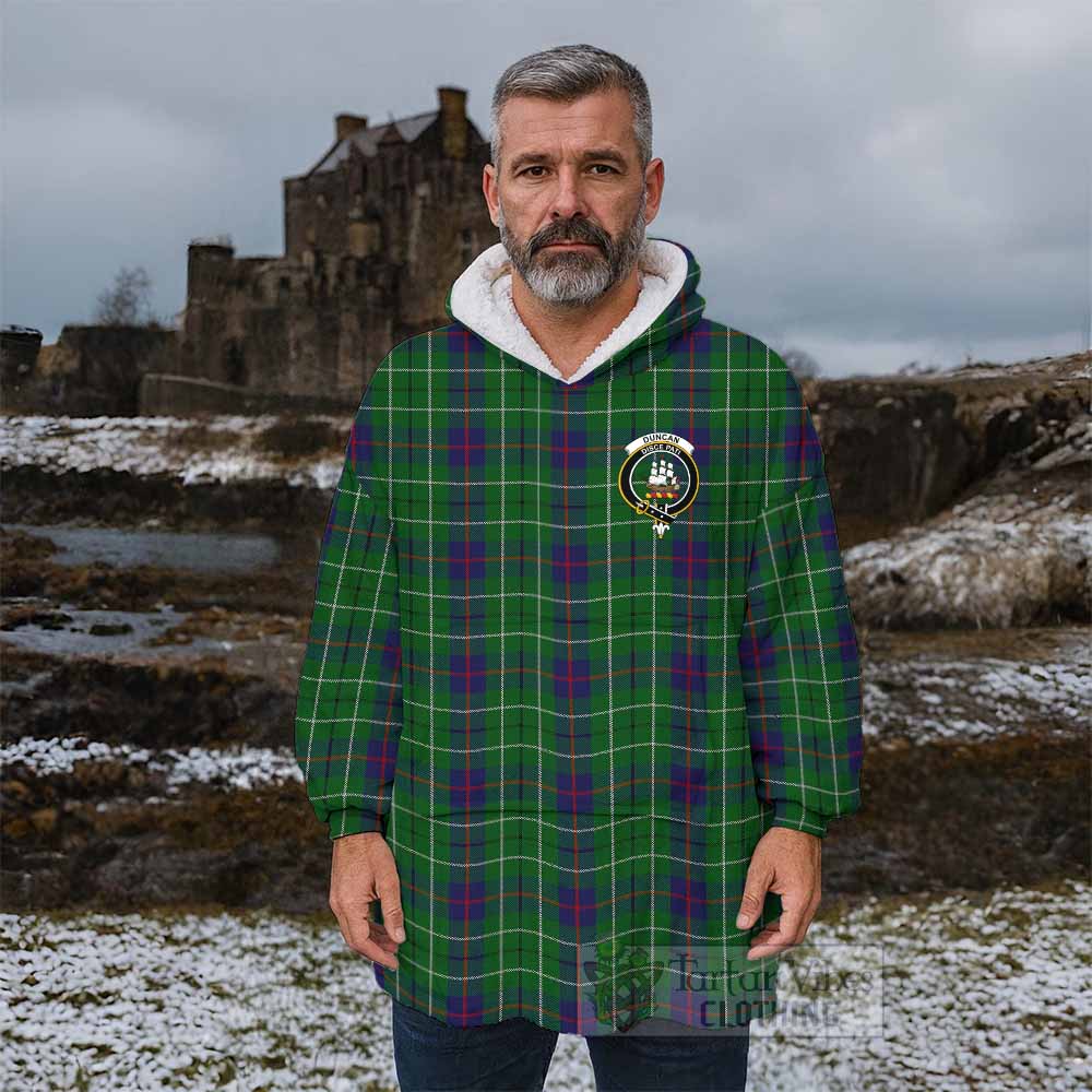 Duncan Tartan Wearable Blanket with Family Crest - Tartan Vibes Clothing