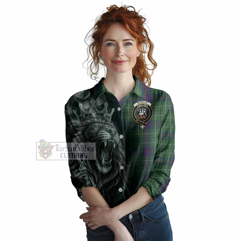 Duncan Tartan Women Casual Shirt Roaring Lion Heritage