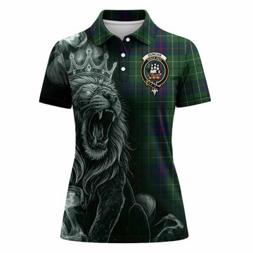Duncan Tartan Women Polo Shirt Roaring Lion Heritage