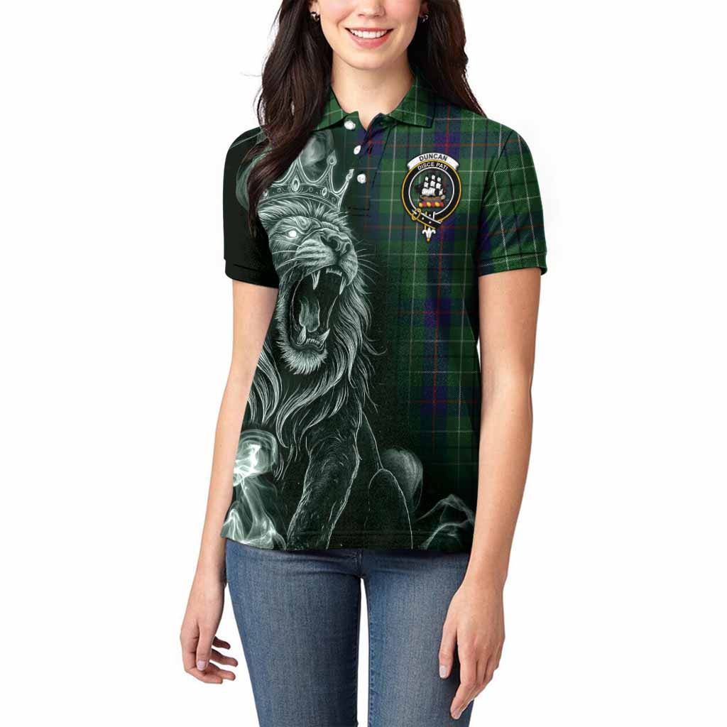 Duncan Tartan Women Polo Shirt Roaring Lion Heritage