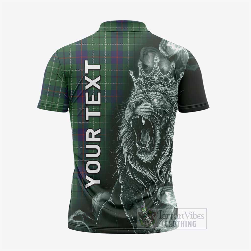 Duncan Tartan Zipper Polo Shirt Roaring Lion Heritage