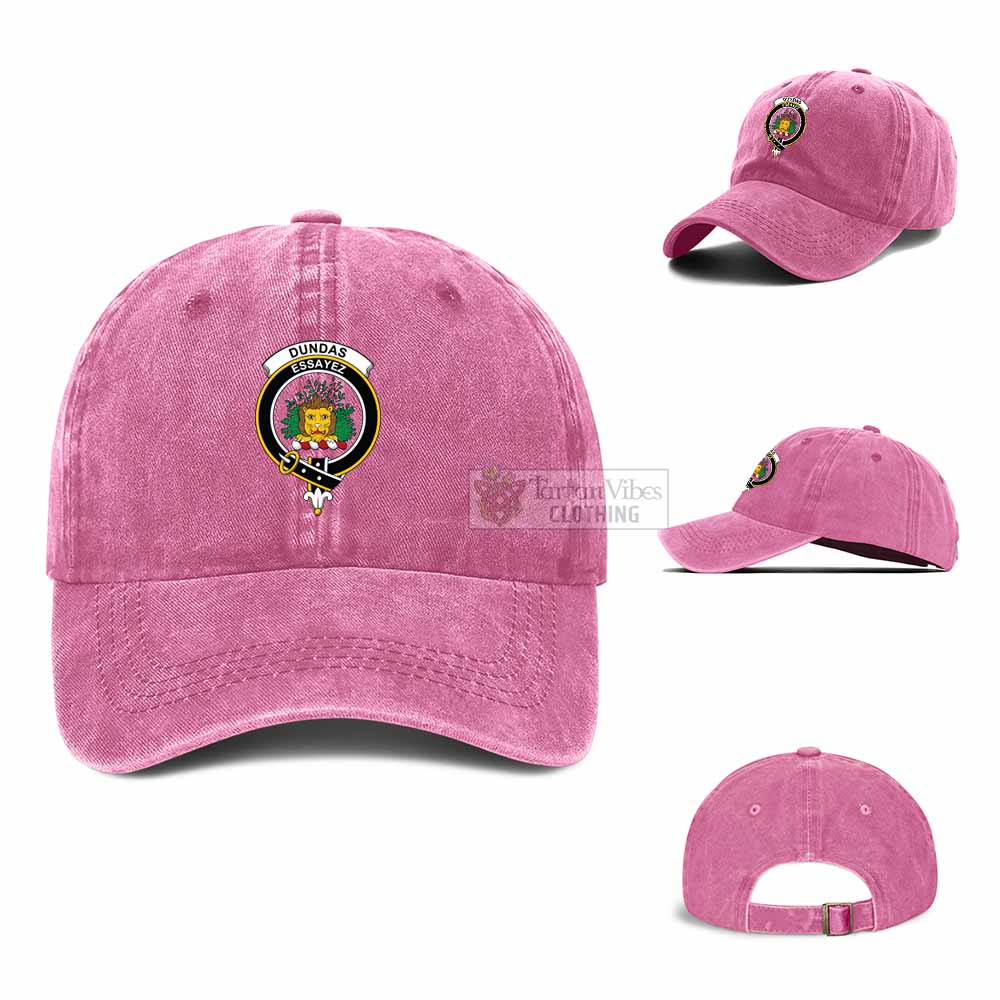 Tartan Vibes Clothing Dundas Clan Crest Denim Classic Cap