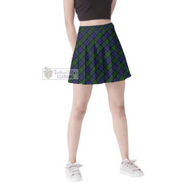 Dundas Tartan Women's Plated Mini Skirt Cross Style Female - Tartan Vibes Clothing