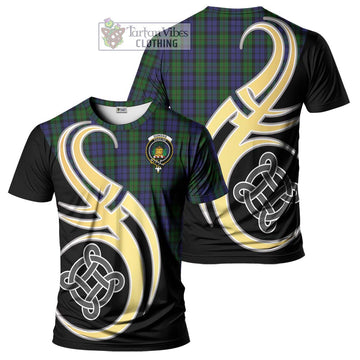 Dundas Tartan T-Shirt with Family Crest and Celtic Symbol Style Kid's Shirt - Tartan Vibes Clothing