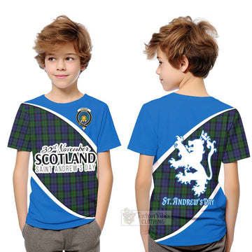 Dundas Family Crest Tartan Kid T-Shirt Celebrate Saint Andrew's Day in Style Youth XL Size14 - Tartan Vibes Clothing
