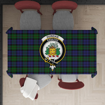 Dundas Tartan Tablecloth with Family Crest XL 57.1"x70.9"(145x180cm) - Tartan Vibes Clothing