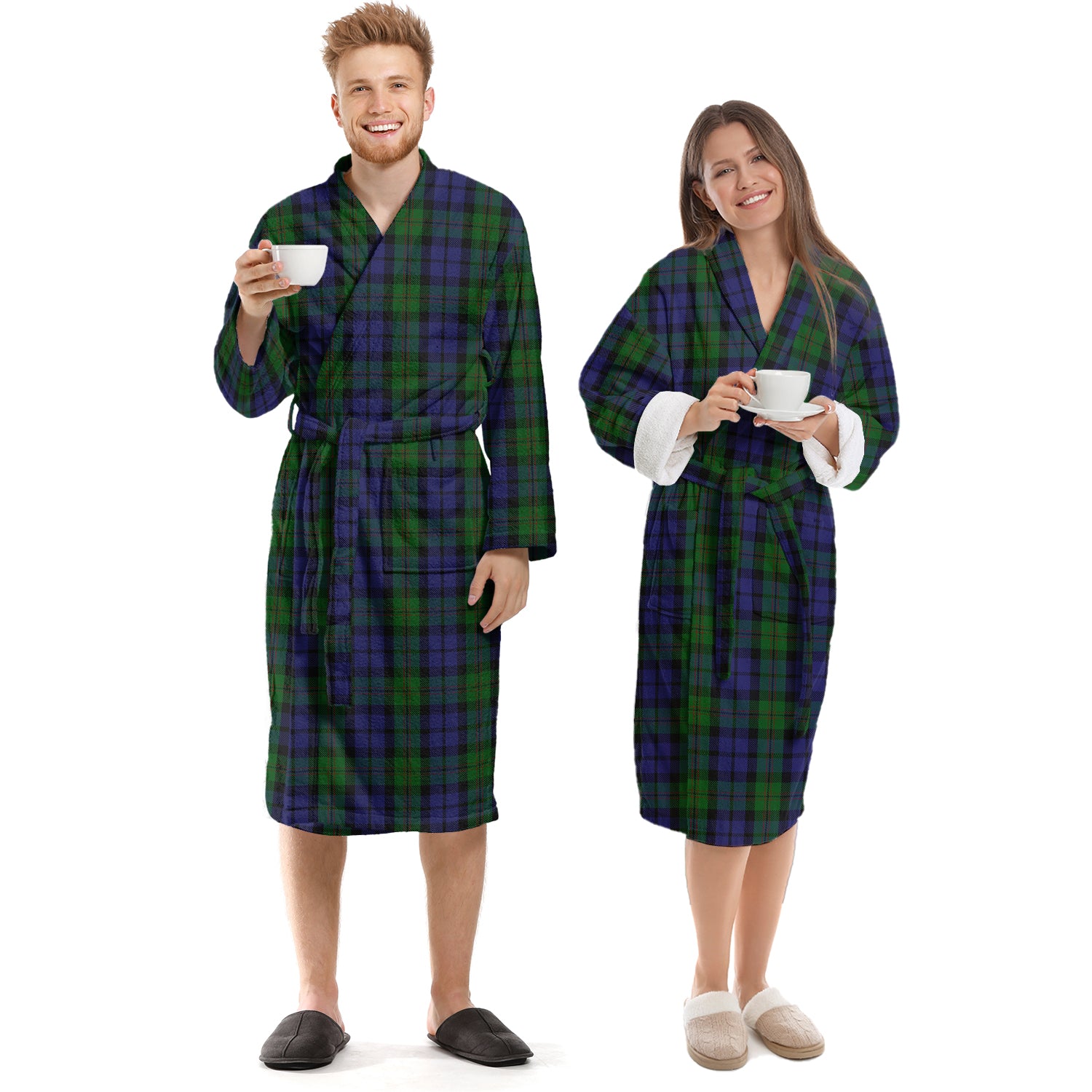 Dundas Tartan Bathrobe Unisex S - Tartan Vibes Clothing