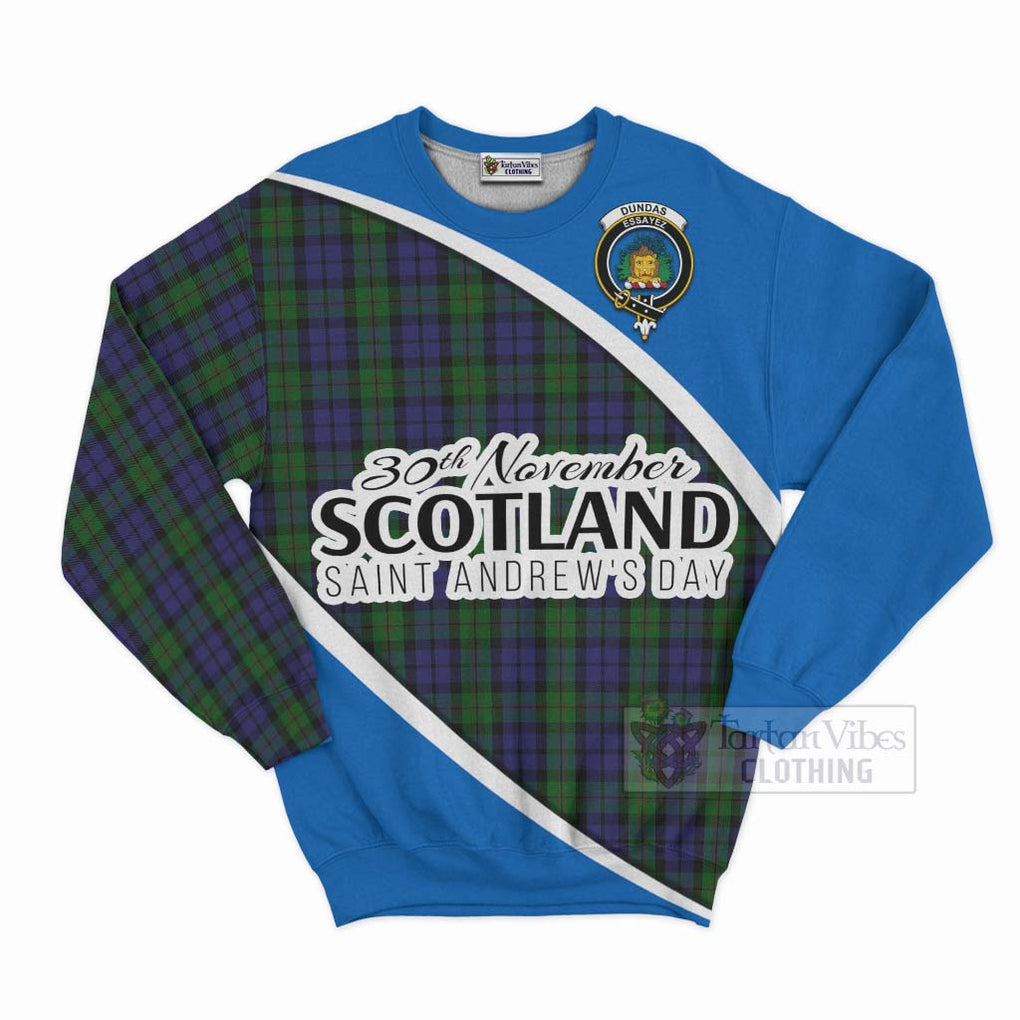 Dundas Family Crest Tartan Sweatshirt Celebrate Saint Andrew's Day in Style Unisex - Tartan Vibes Clothing