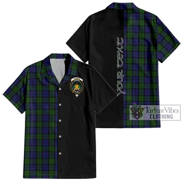 Dundas Tartan Hawaiian Shirt with Family Crest and Half Of Me Style Kid - Tartan Vibes Clothing