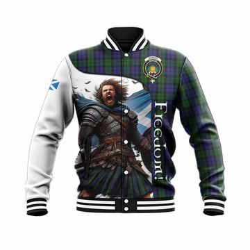 Dundas Crest Tartan Baseball Jacket Inspired by the Freedom of Scottish Warrior Unisex - Tartan Vibes Clothing