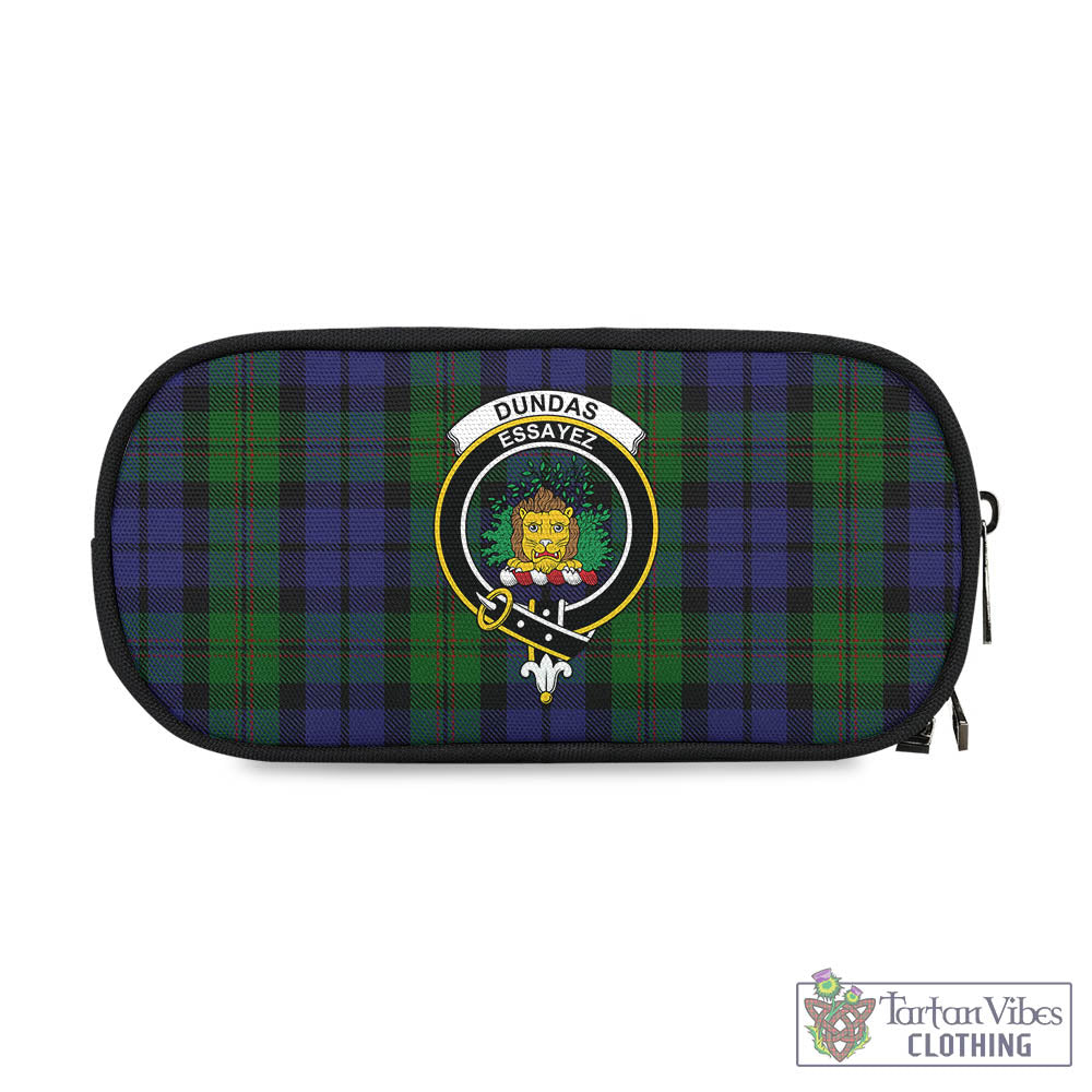 Dundas Tartan Pen and Pencil Case with Family Crest One Size 4.13*8.74 inch - Tartan Vibes Clothing