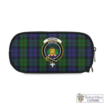 Dundas Tartan Pen and Pencil Case with Family Crest One Size 4.13*8.74 inch - Tartan Vibes Clothing