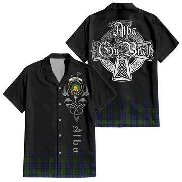 Dundas Tartan Hawaiian Shirt Shirt Featuring Alba Gu Brath Family Crest Celtic Inspired Kid - Tartan Vibes Clothing