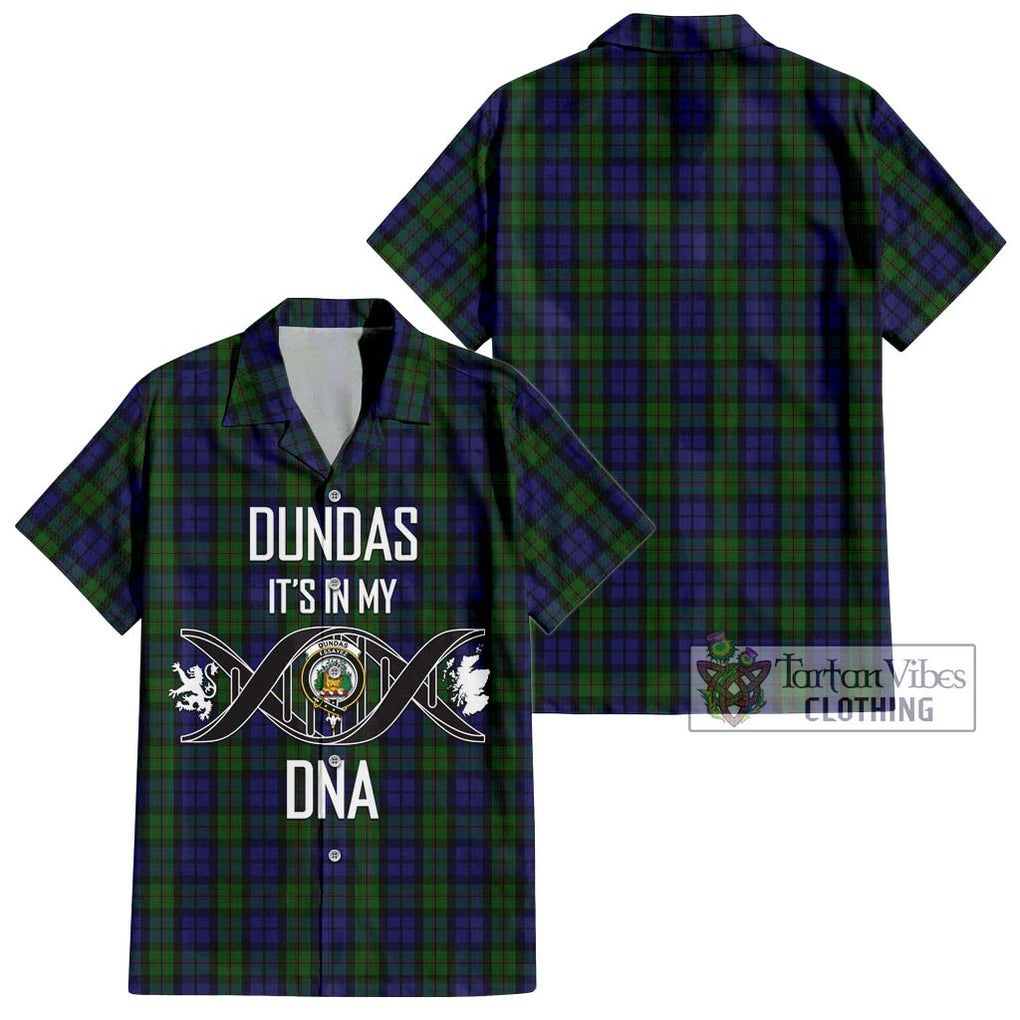 Dundas Tartan Hawaiian Shirt with Family Crest DNA In Me Style Kid - Tartan Vibes Clothing