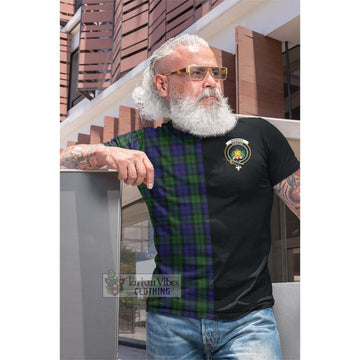 Tartan Vibes Clothing Dundas Tartan Cotton T-shirt with Family Crest and Half Of Me Style