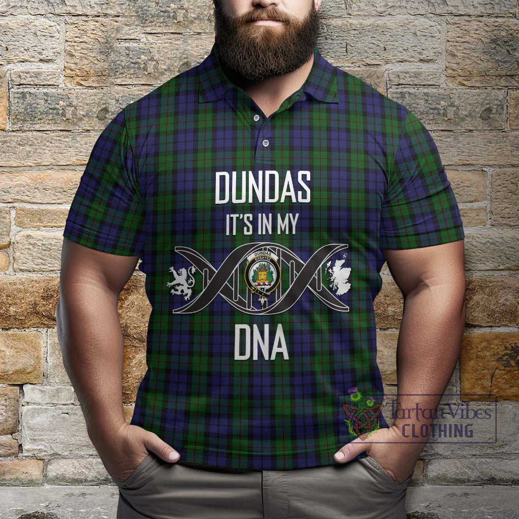 Dundas Tartan Polo Shirt with Family Crest DNA In Me Style Kid - Tartan Vibes Clothing