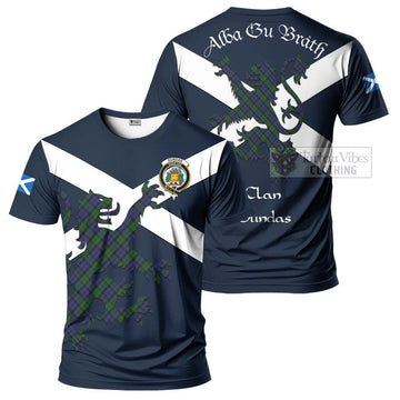 Dundas Tartan Lion Rampant T-Shirt Proudly Display Your Heritage with Alba Gu Brath and Clan Name Kid's Shirt - Tartan Vibes Clothing