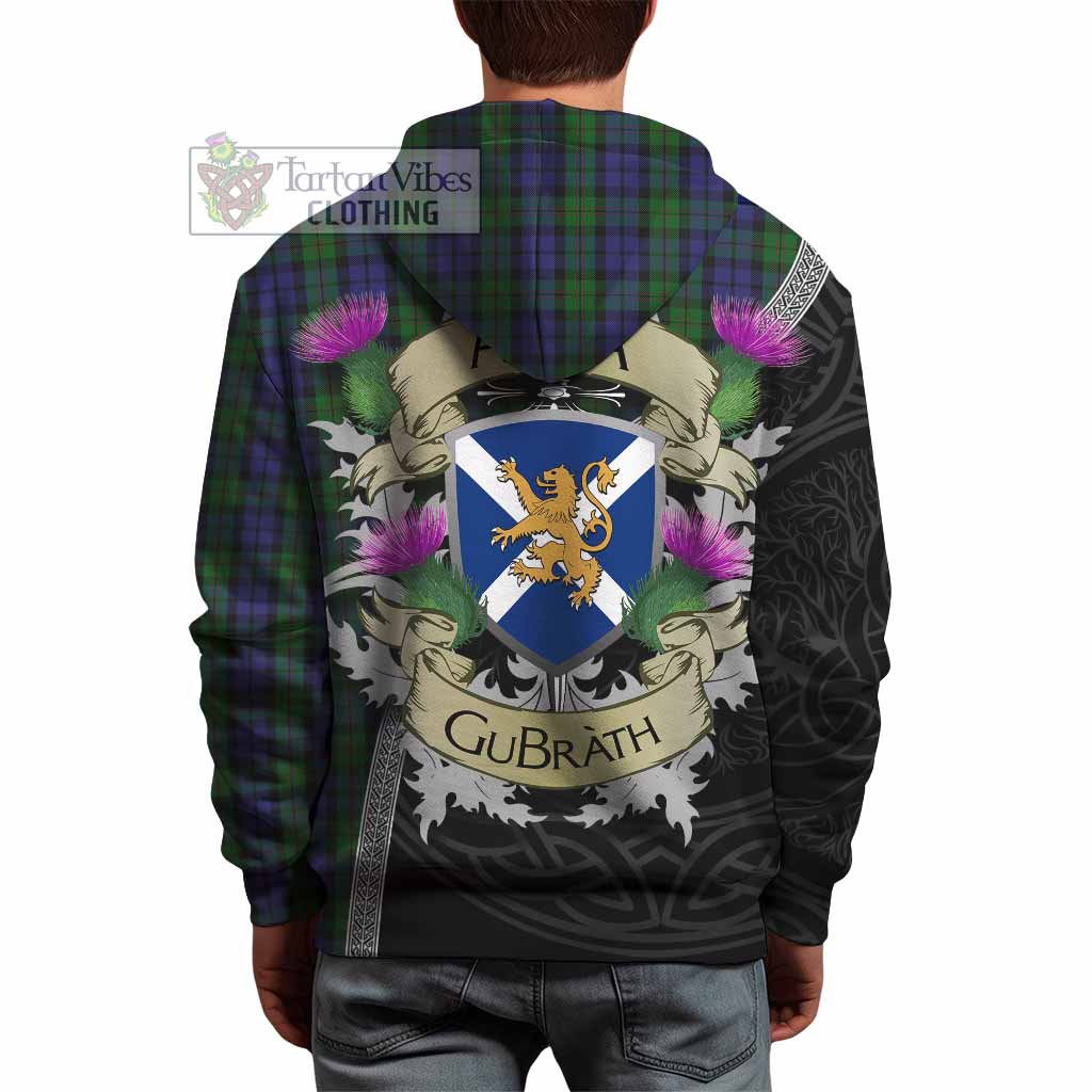 Dundas Tartan Family Crest Hoodie Lion Rampant Royal Thistle Shield Celtic Inspired - Tartan Vibes Clothing