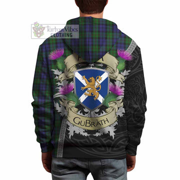Dundas Tartan Family Crest Hoodie Lion Rampant Royal Thistle Shield Celtic Inspired - Tartan Vibes Clothing