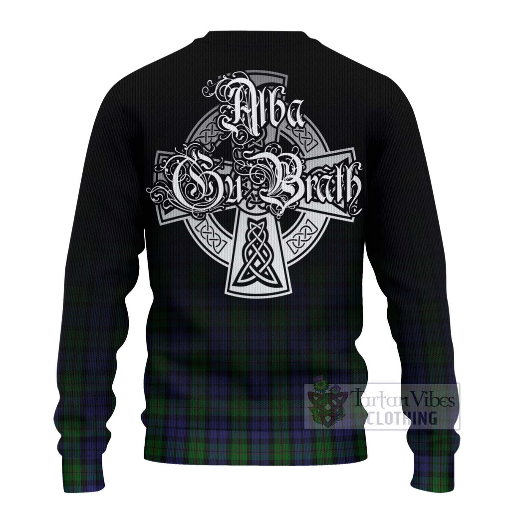 Dundas Tartan Ugly Sweater Featuring Alba Gu Brath Family Crest Celtic Inspired - Tartan Vibes Clothing