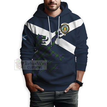 Dundas Tartan Lion Rampant Hoodie Proudly Display Your Heritage with Alba Gu Brath and Clan Name - Tartan Vibes Clothing